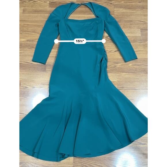 Sachin & Babi green Sharlize Asymmetric Cutout Midi Dress size 4 - Picture 7 of 15